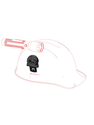 Mocowanie do kasku z adapterem Euroslot typu A