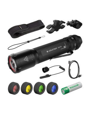 Zestaw mysliwski Ledlenser TAC7R Black Case