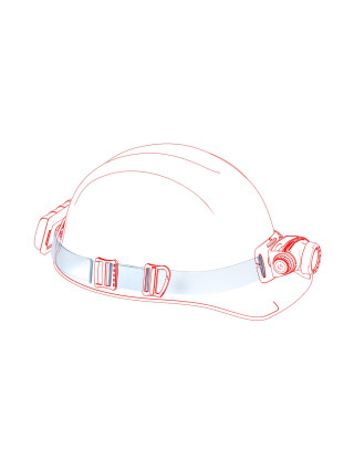 Opaska transparentna na głowę Typ A